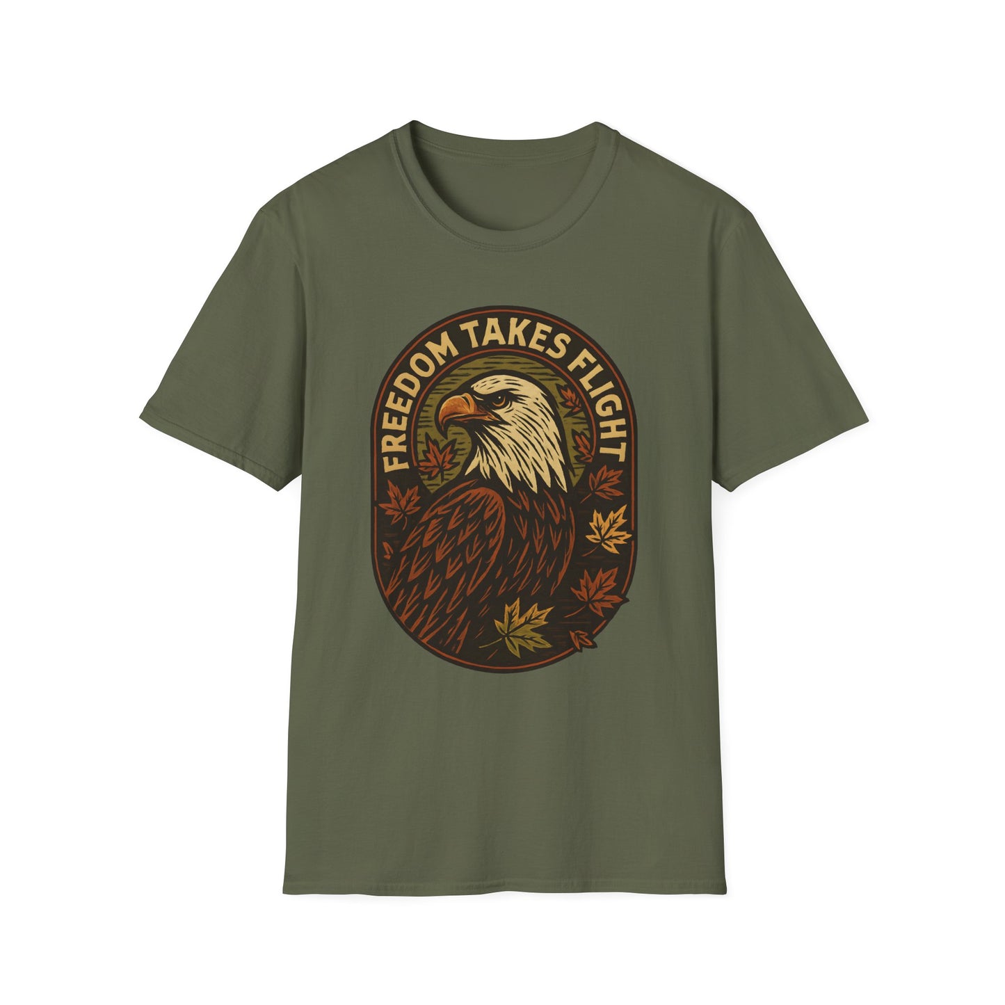 Bald Eagle Autumn Vintage T-Shirt