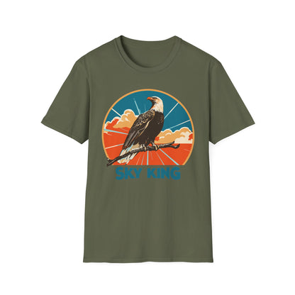 Bald Eagle Sky King Retro T-Shirt