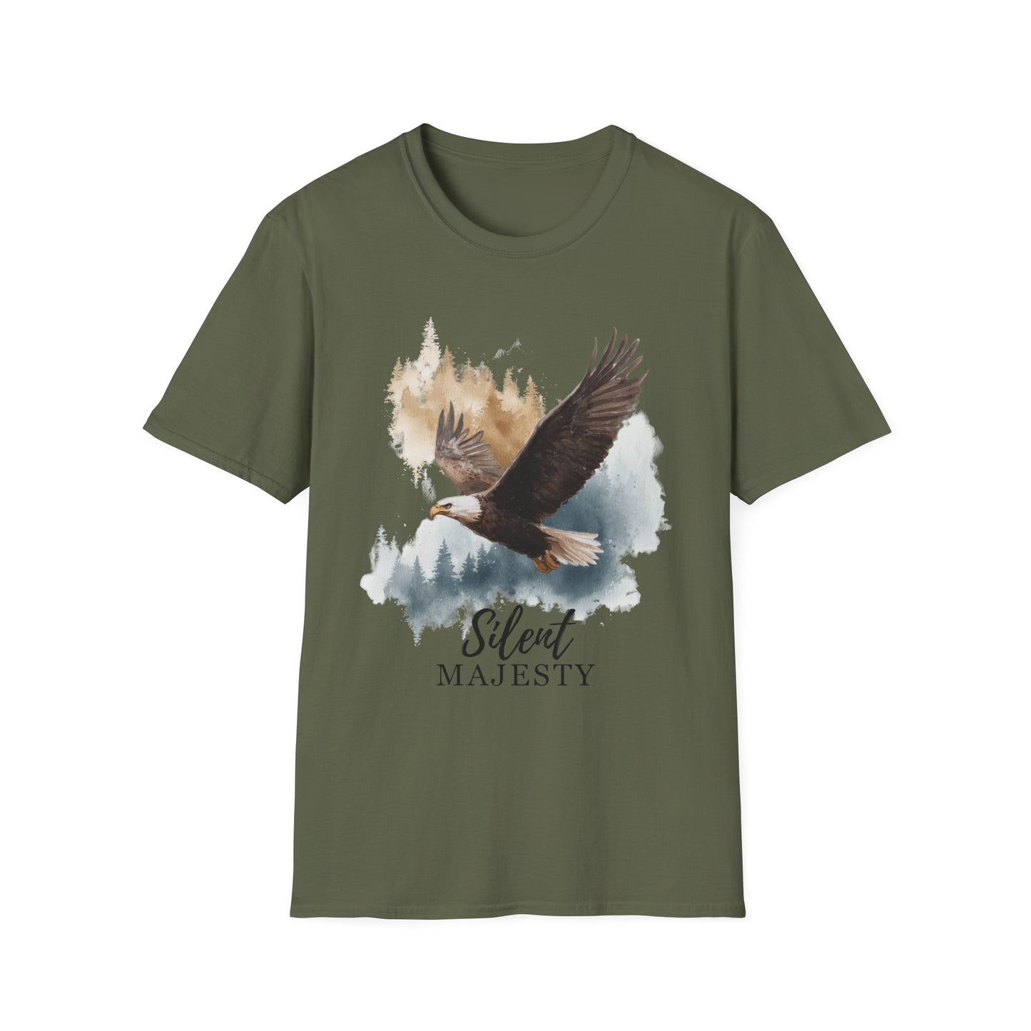 Bald Eagle Silent Majesty Watercolor T-Shirt