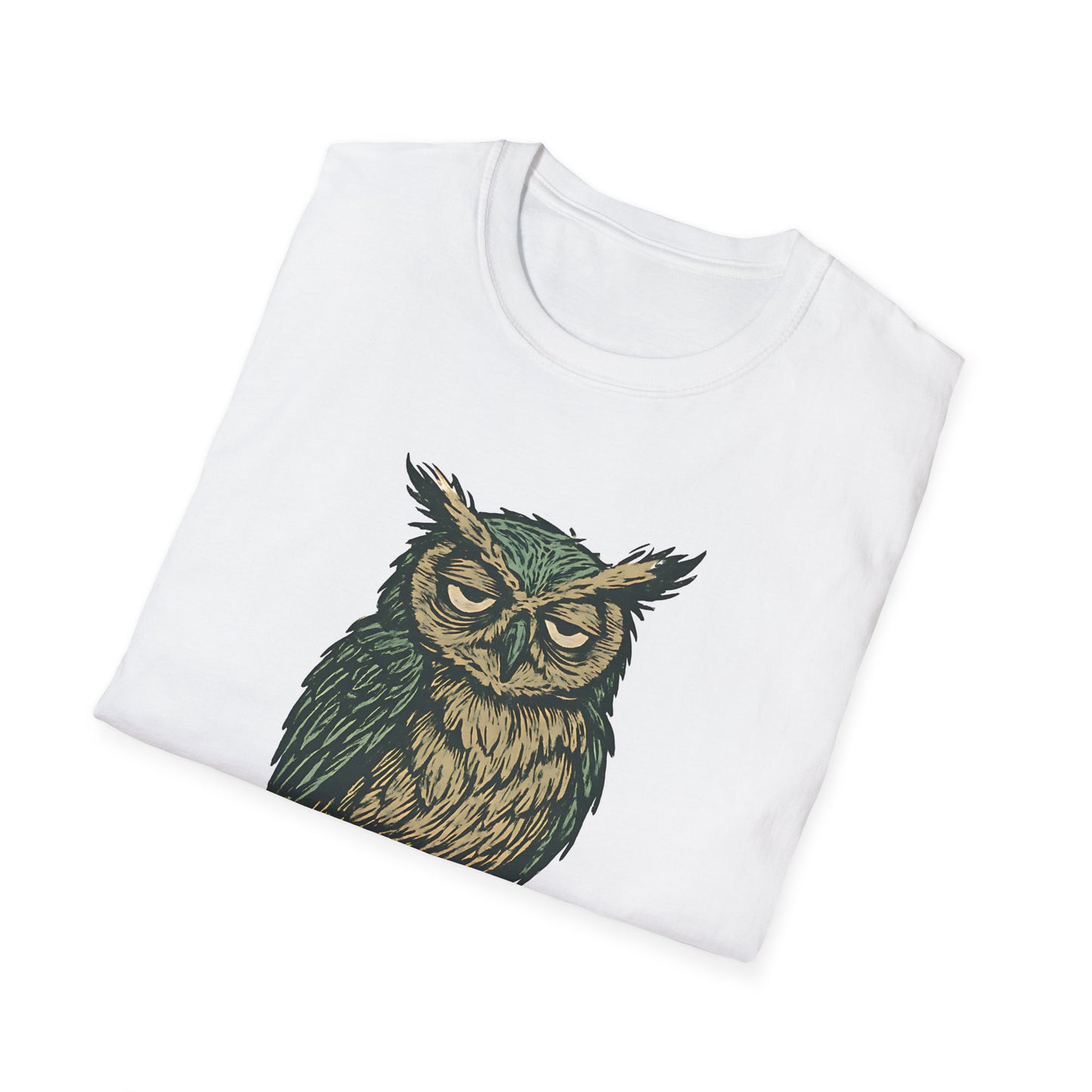 Great Horned Owl Coffee Humor T-Shirt