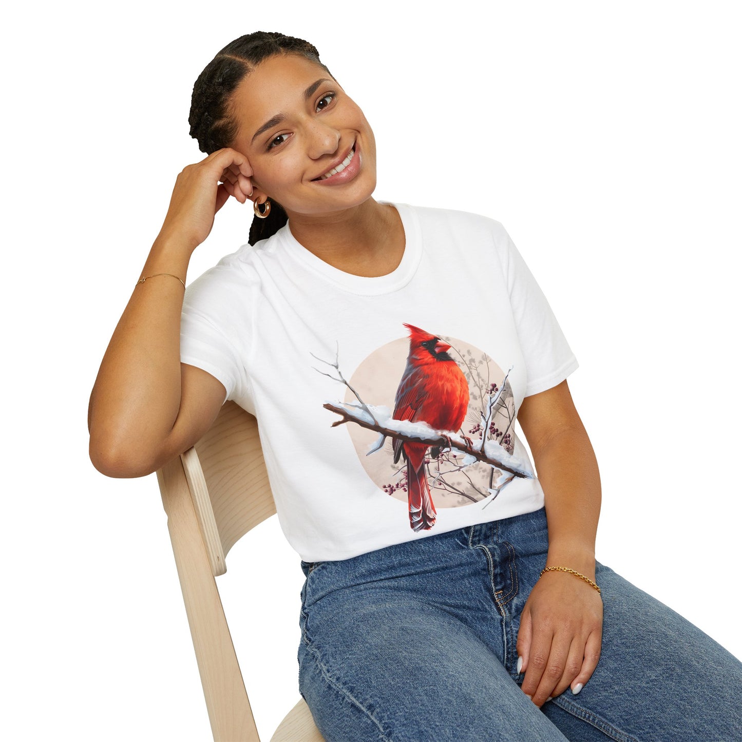 Northern Cardinal – Winter Branch T-Shirt