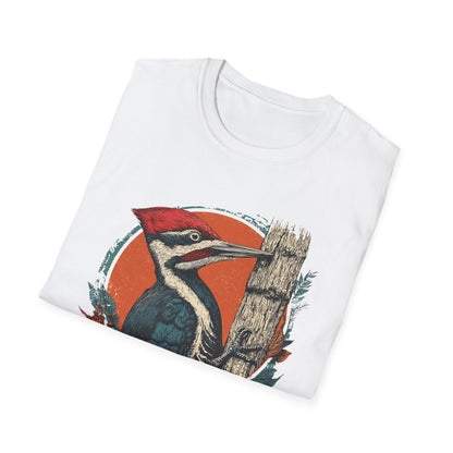 Forest Guardian Woodpecker Retro T-Shirt