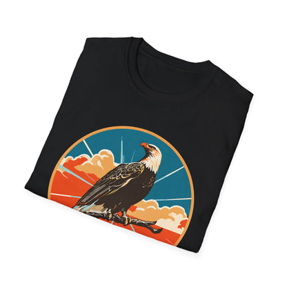 Bald Eagle Sky King Retro T-Shirt
