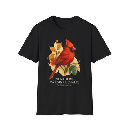 Northern Cardinal (Male) – Field Guide Watercolor Tee