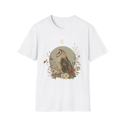 Crescent Moon Barn Owl T-Shirt