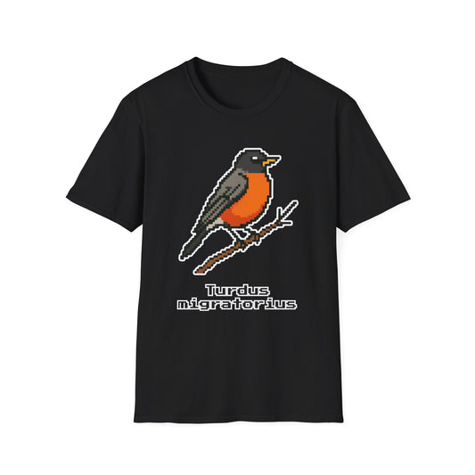 American Robin Pixel Art (Male)