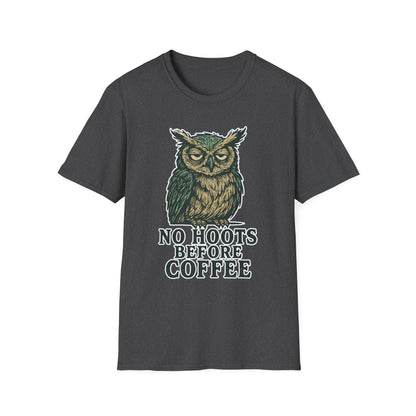 Great Horned Owl Coffee Humor T-Shirt
