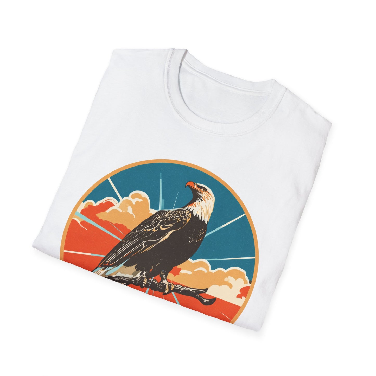 Bald Eagle Sky King Retro T-Shirt