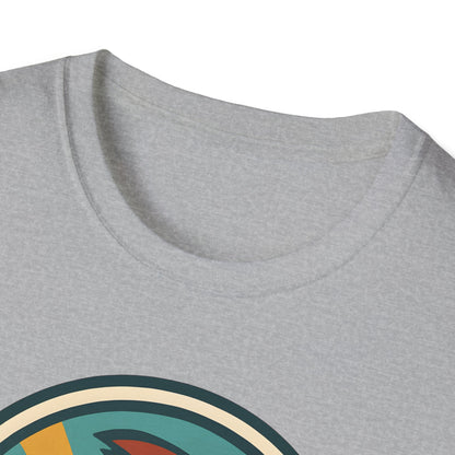 Northern Cardinal Retro Sunset T-Shirt