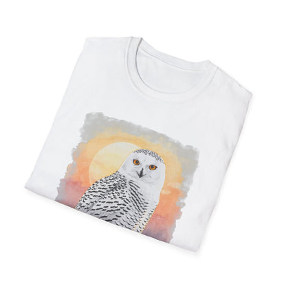Snowy Owl Winter Sunset T-Shirt