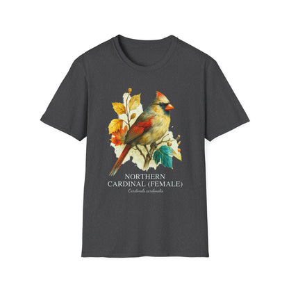 Northern Cardinal Field Guide Watercolor T-Shirt