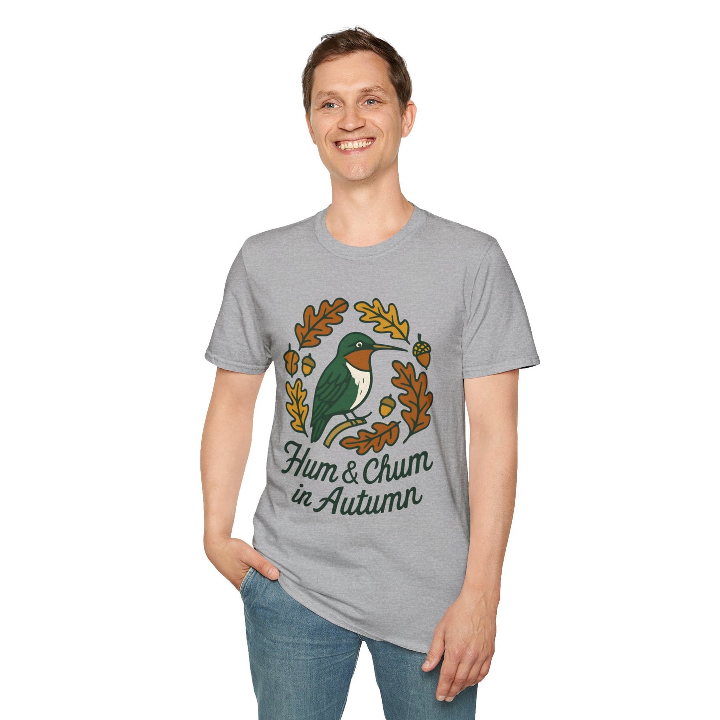 Ruby-throated Hummingbird Autumn Crest T-Shirt