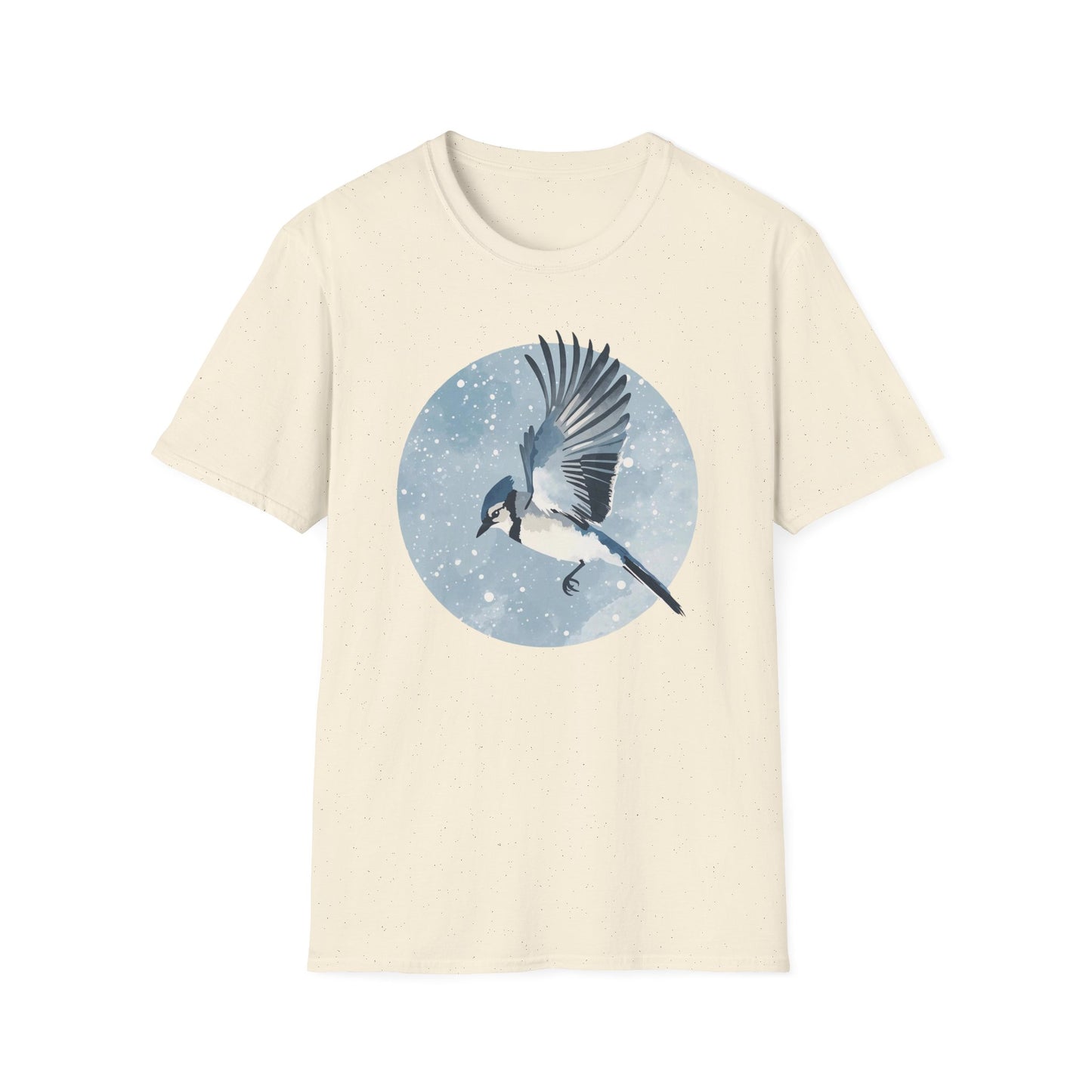 Blue Jay in Winter Flight T-Shirt