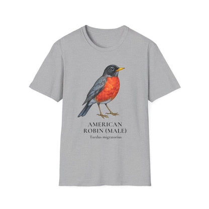 American Robin (Male) Field Guide Tee