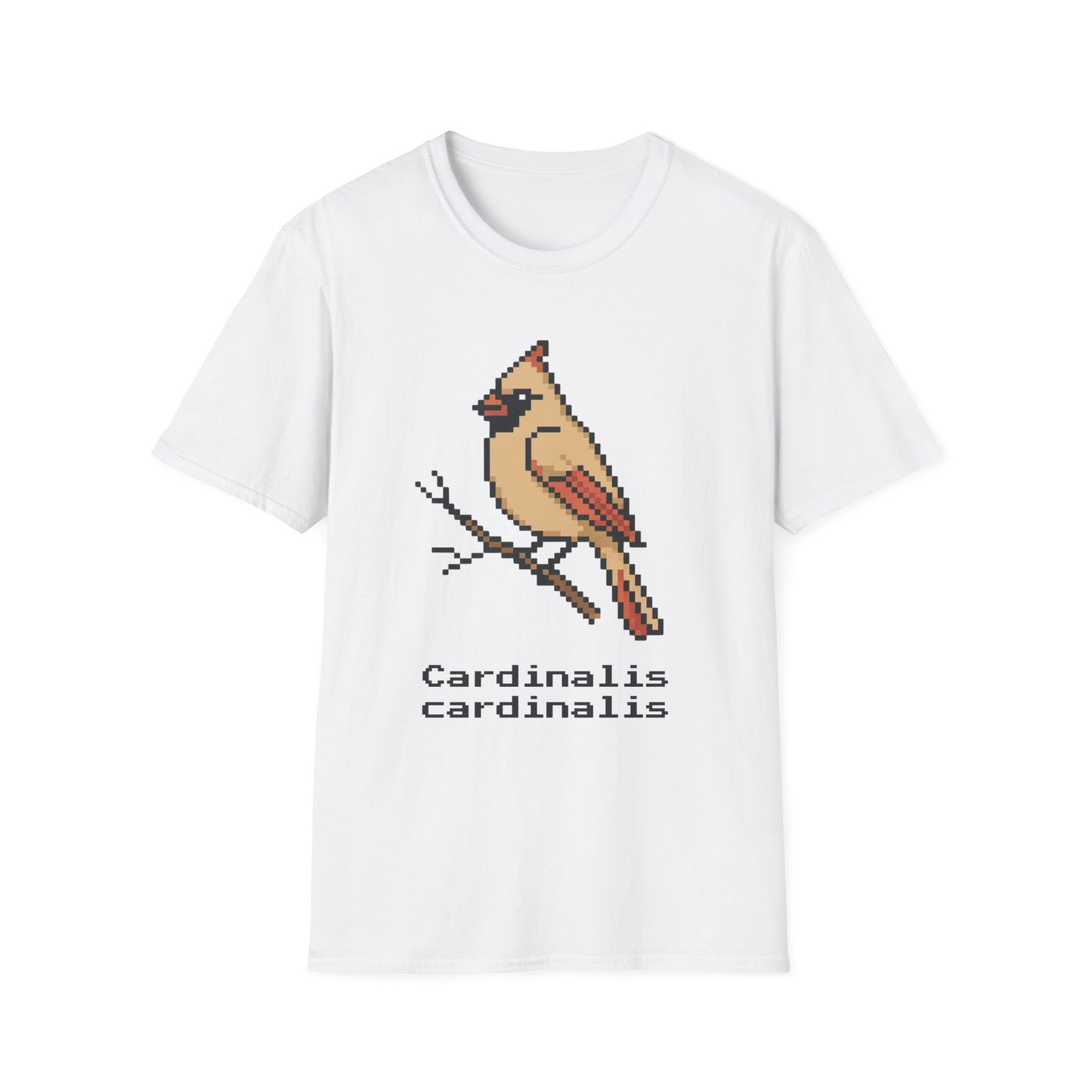 Northern Cardinal Pixel Art (Female)
