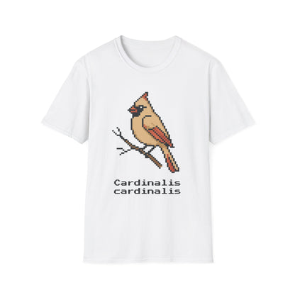 Northern Cardinal Pixel Art (Female)