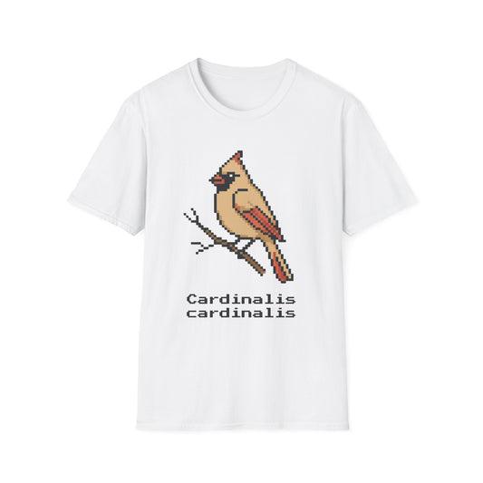 Northern Cardinal Pixel Art (Female)