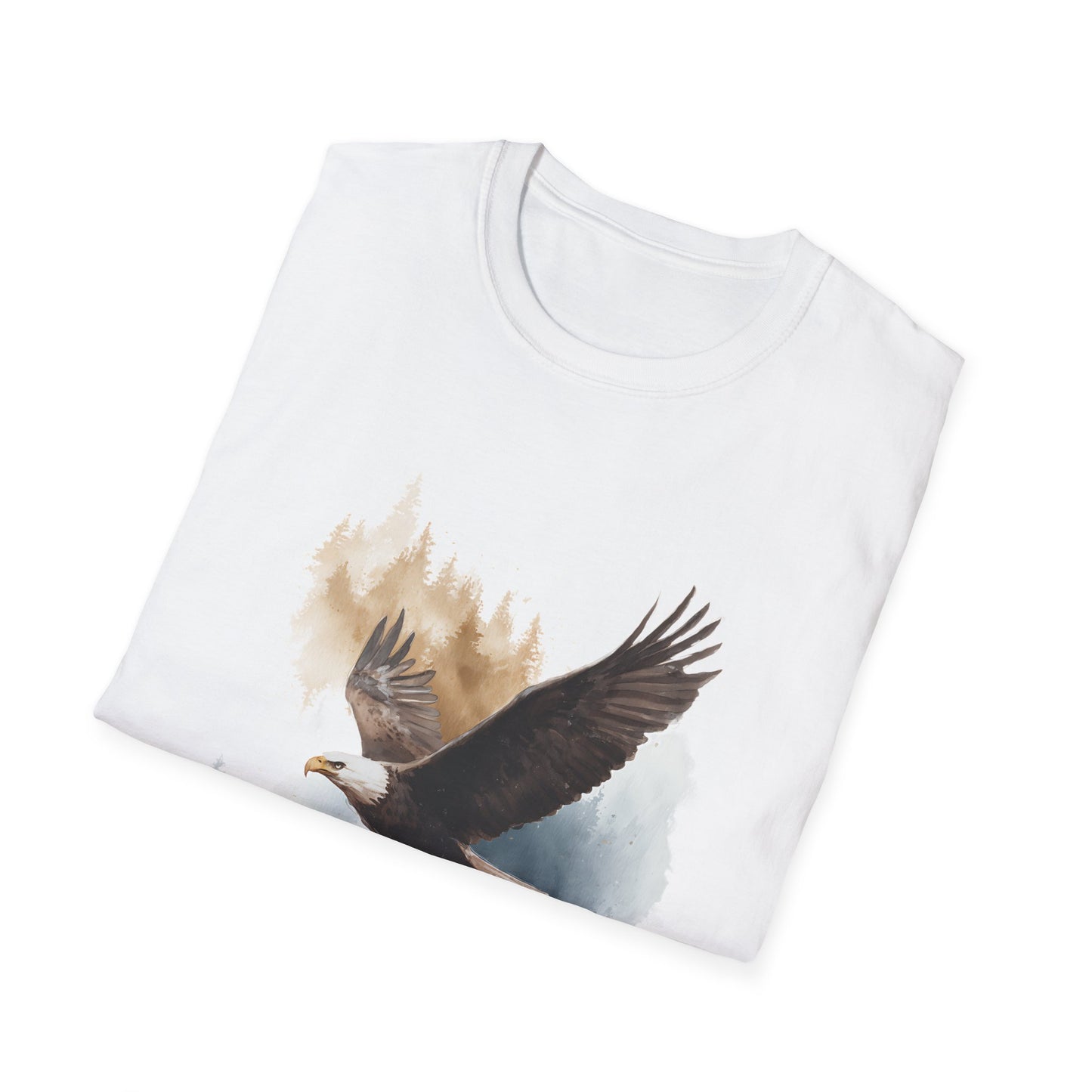 Bald Eagle Silent Majesty Watercolor T-Shirt