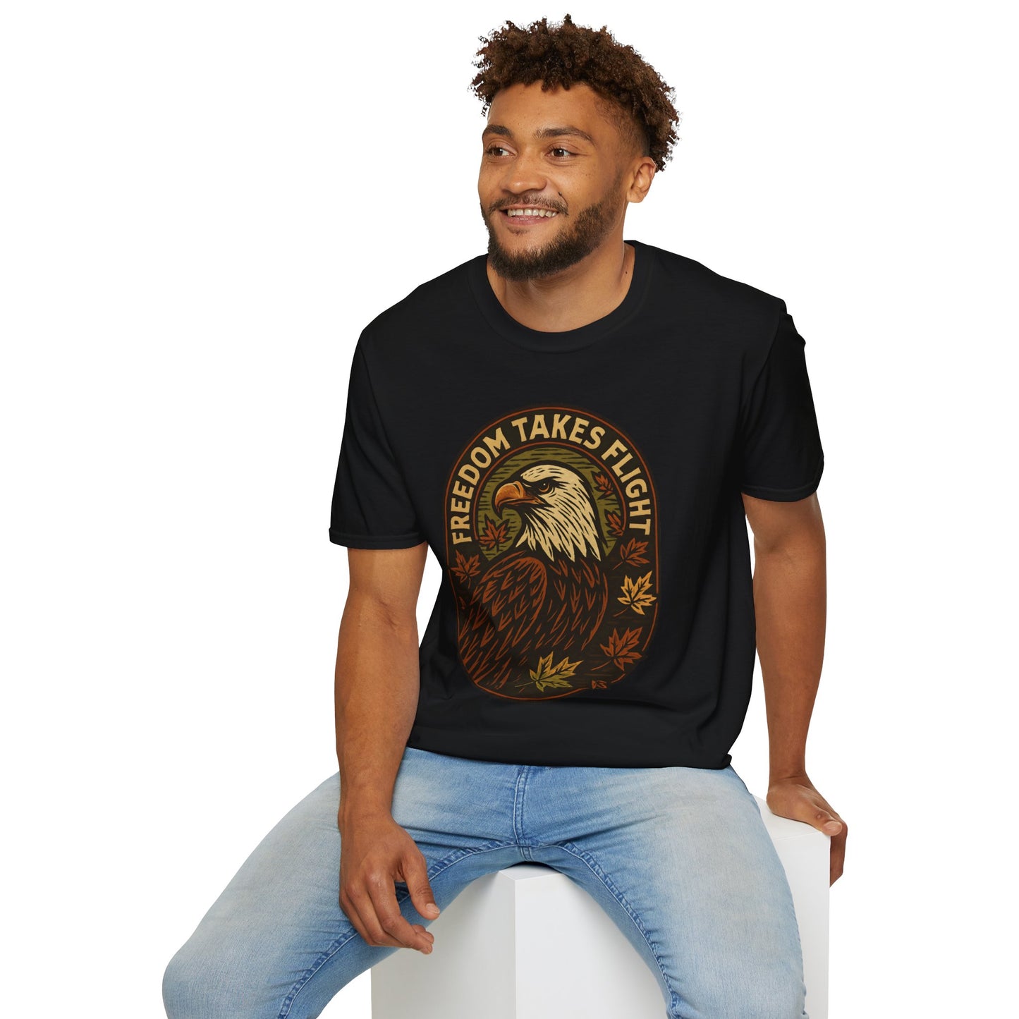 Bald Eagle Autumn Vintage T-Shirt