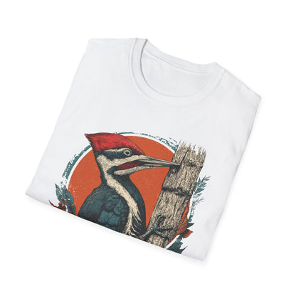 Forest Guardian Woodpecker Retro T-Shirt