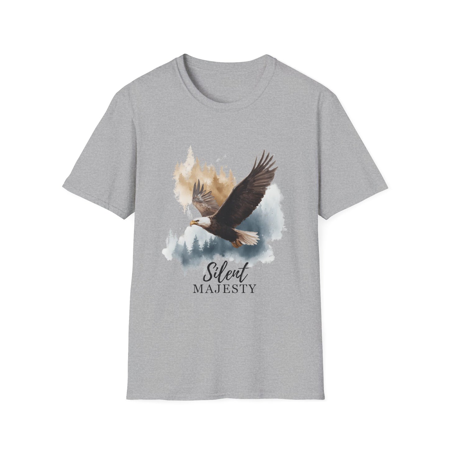 Bald Eagle Silent Majesty Watercolor T-Shirt