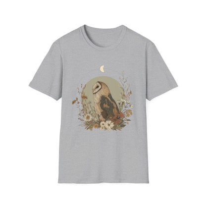 Crescent Moon Barn Owl T-Shirt