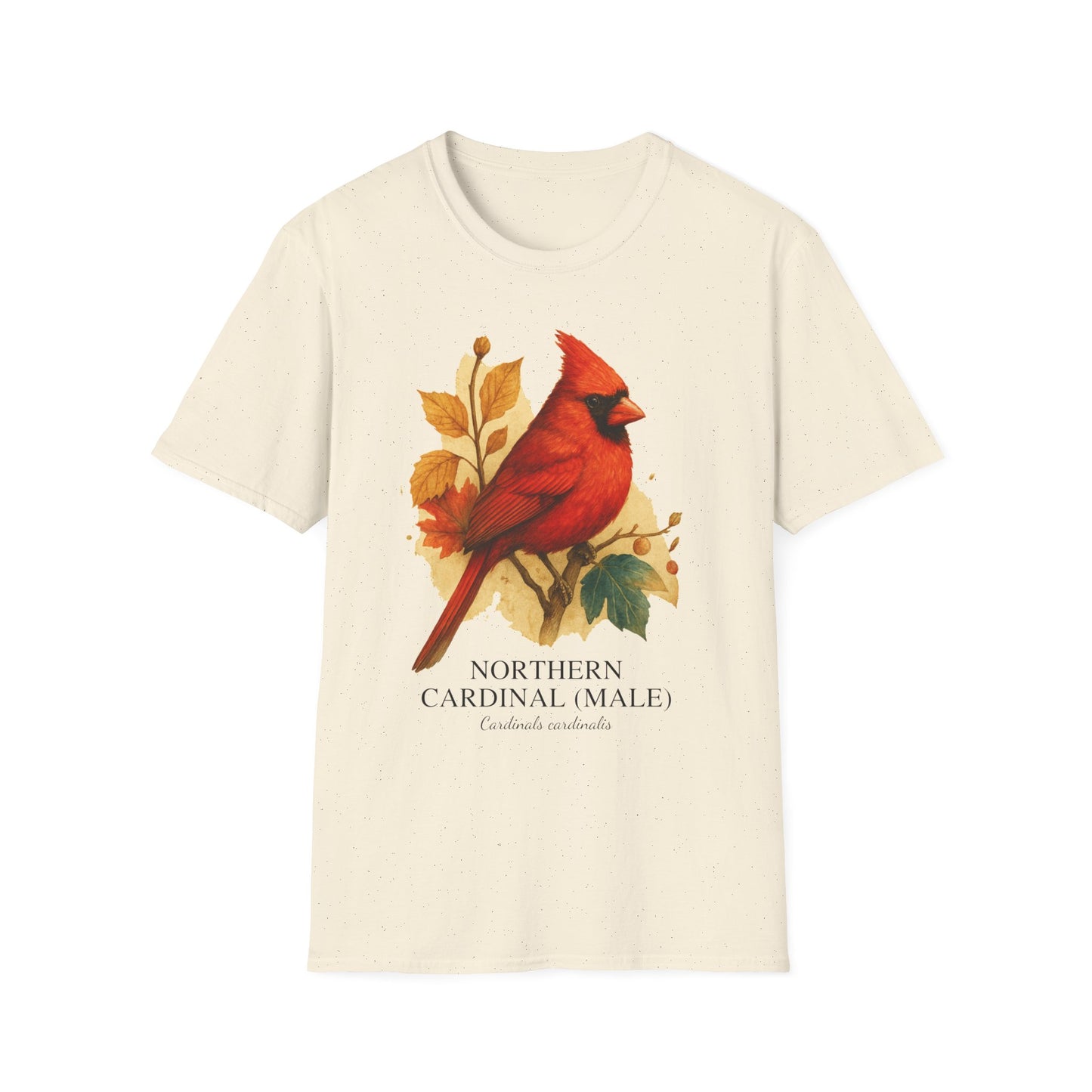 Northern Cardinal (Male) – Field Guide Watercolor Tee
