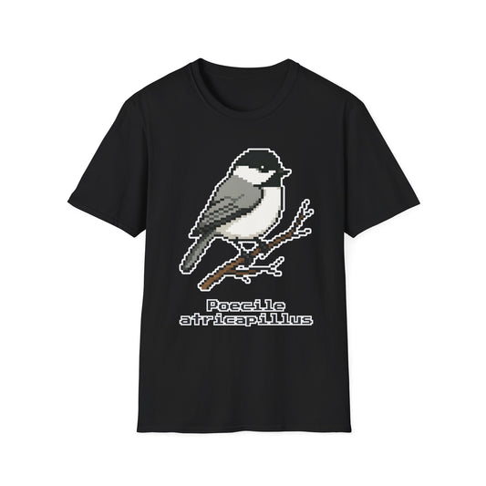 Black-capped Chickadee Pixel Art