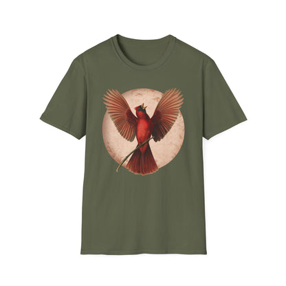 Northern Cardinal with Wings Outstretched T-Shirt