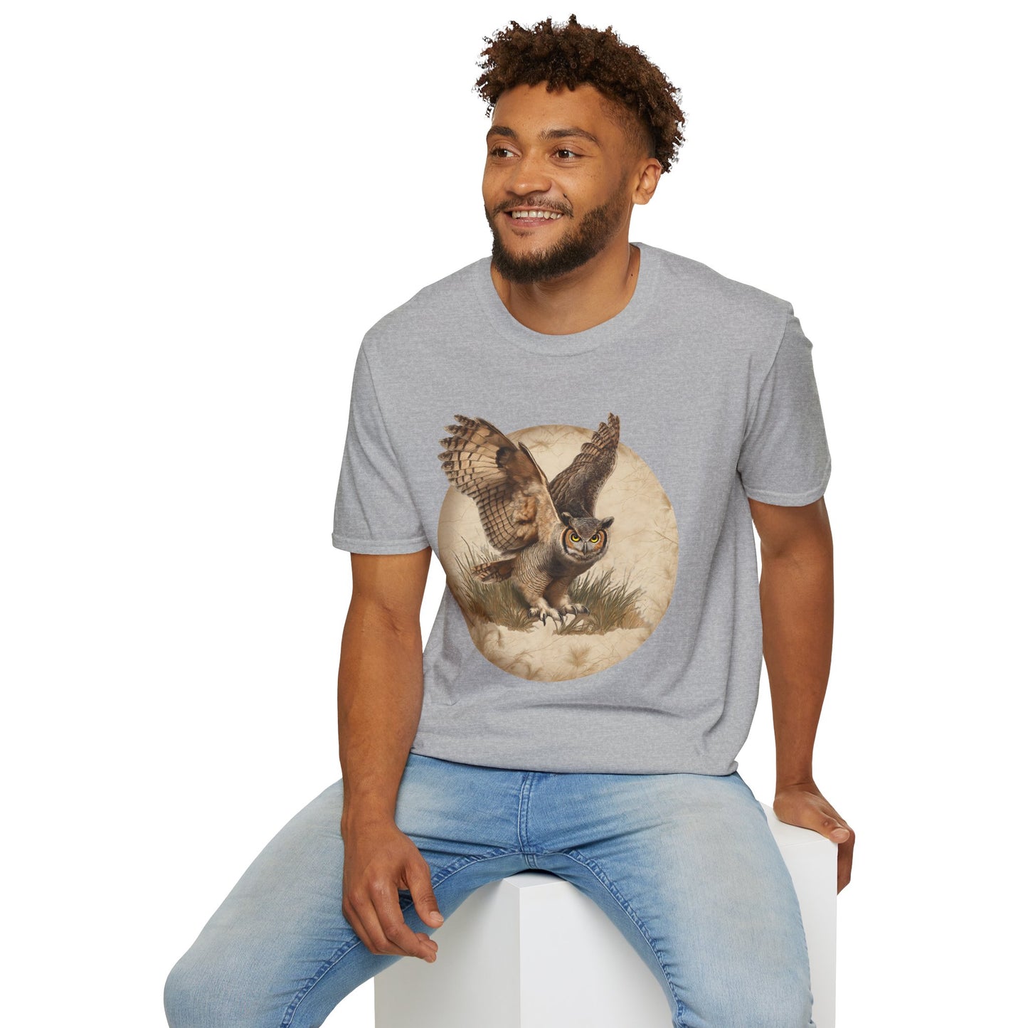 Great Horned Owl Vintage T-Shirt