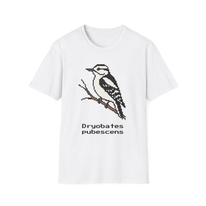 Downy Woodpecker Pixel Art (Female)