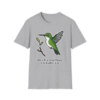 Ruby-throated Hummingbird Pixel Art (Female)