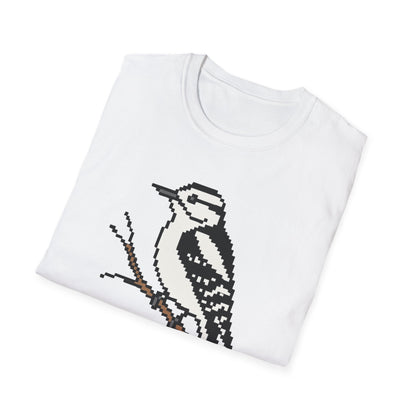 Downy Woodpecker Pixel Art (Female)