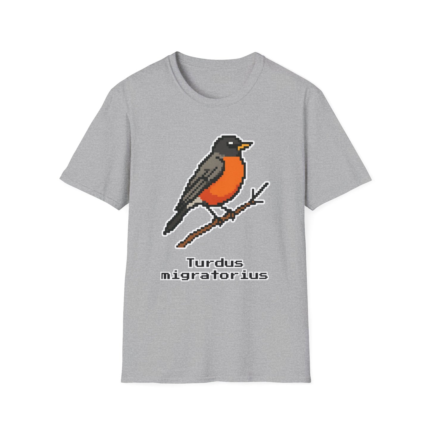 American Robin Pixel Art (Male)