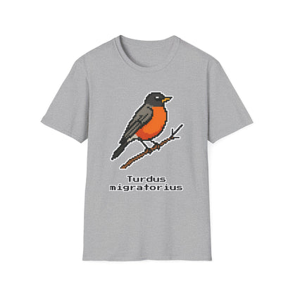 American Robin Pixel Art (Male)