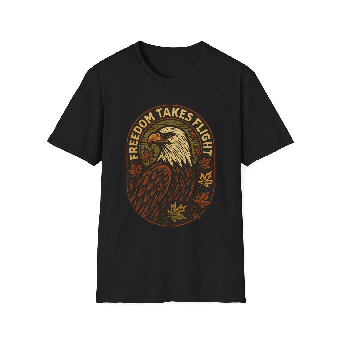Bald Eagle Autumn Vintage T-Shirt