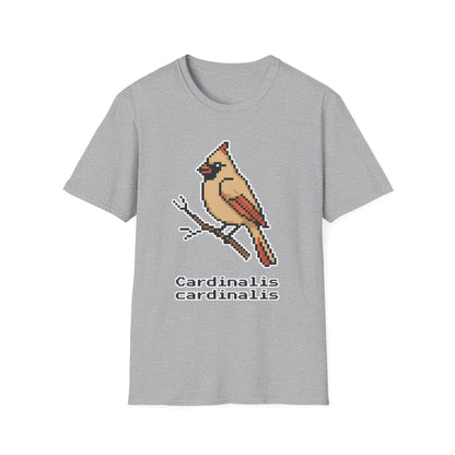 Northern Cardinal Pixel Art (Female)