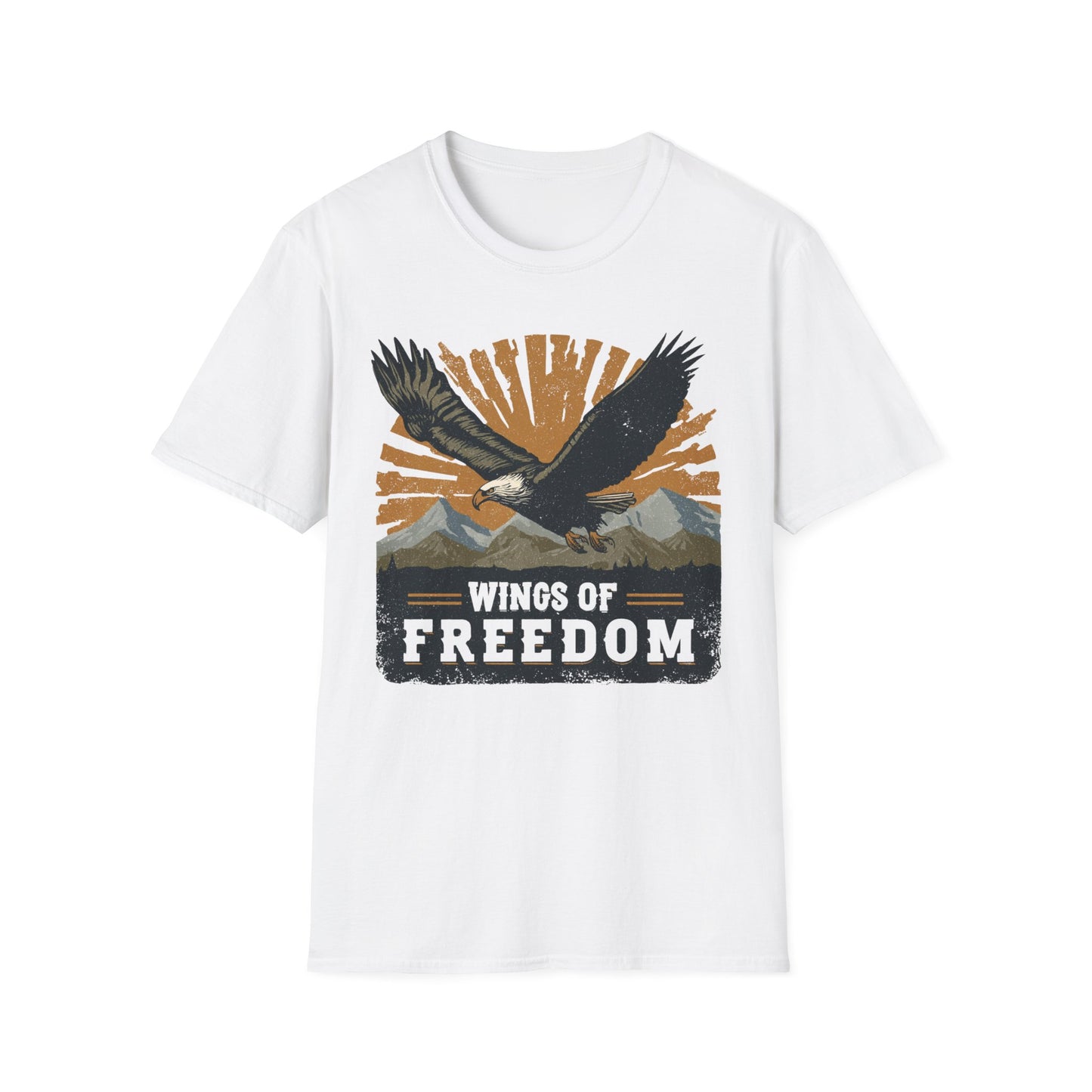 Bald Eagle Wings of Freedom T-Shirt
