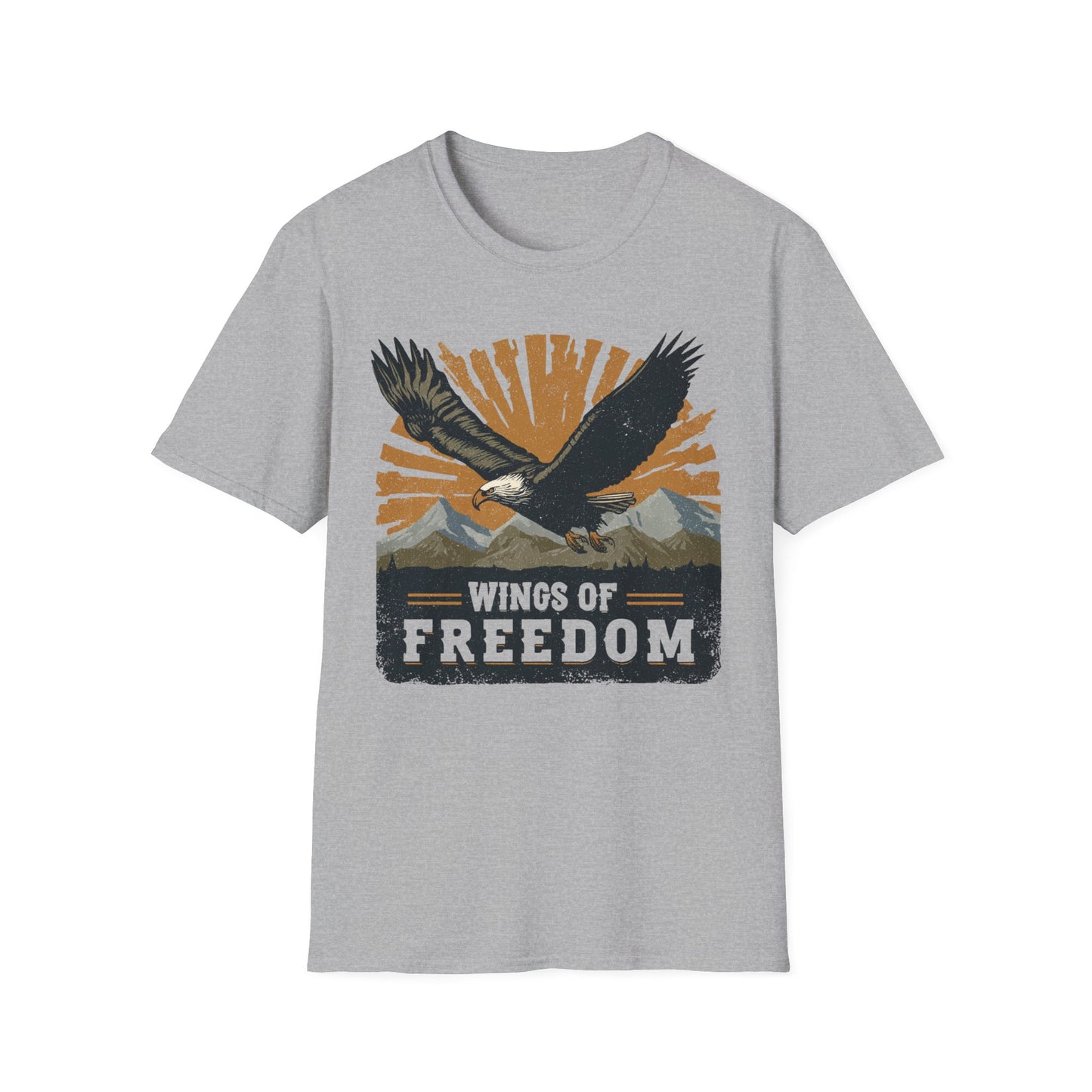 Bald Eagle Wings of Freedom T-Shirt