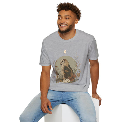 Crescent Moon Barn Owl T-Shirt