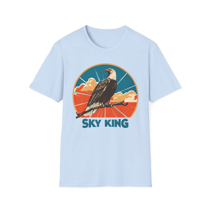 Bald Eagle Sky King Retro T-Shirt