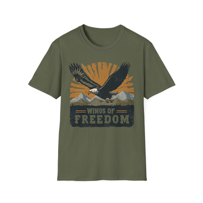 Bald Eagle Wings of Freedom T-Shirt