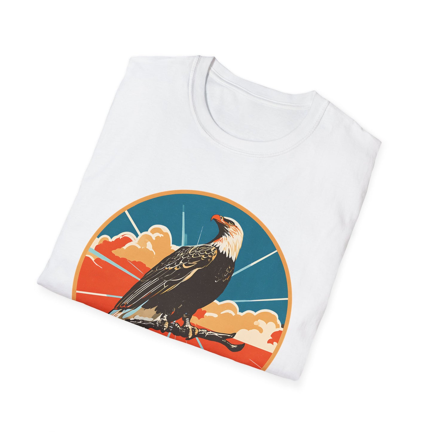 Bald Eagle Sky King Retro T-Shirt