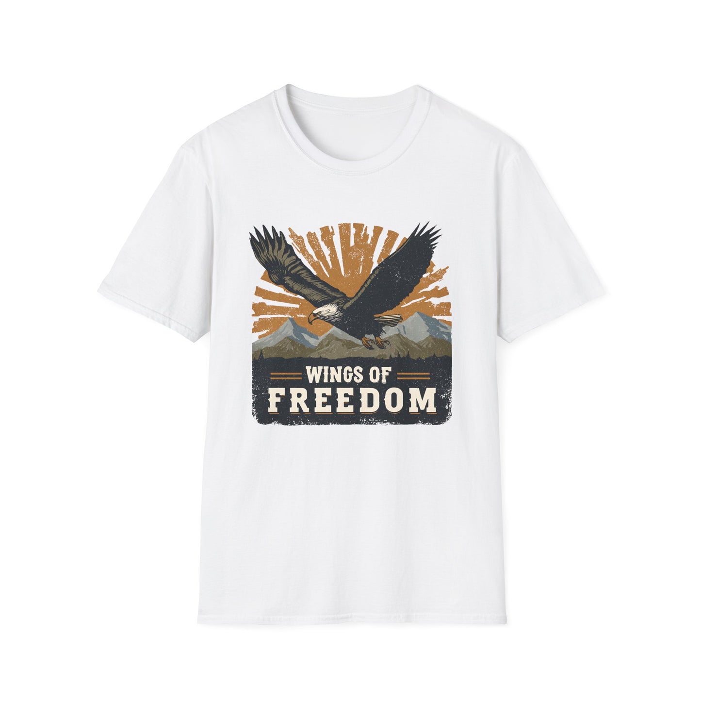 Bald Eagle Wings of Freedom T-Shirt