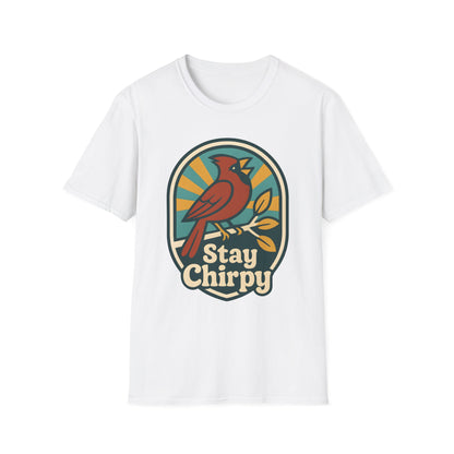 Northern Cardinal Retro Sunset T-Shirt