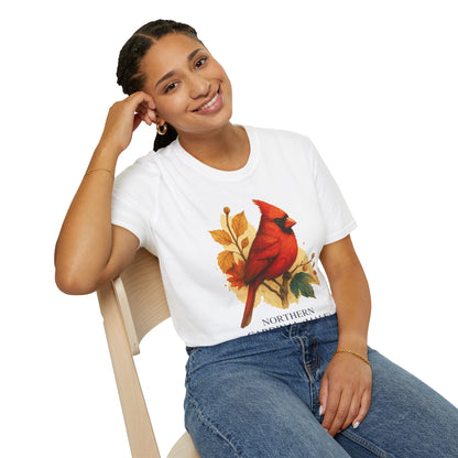Northern Cardinal (Male) – Field Guide Watercolor Tee