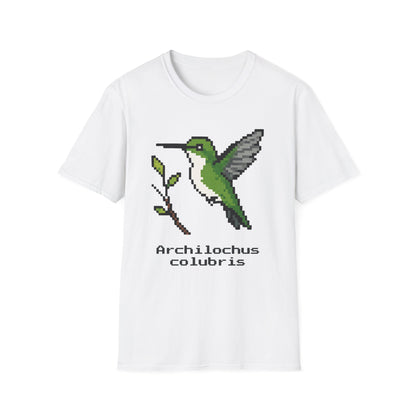 Ruby-throated Hummingbird Pixel Art (Female)