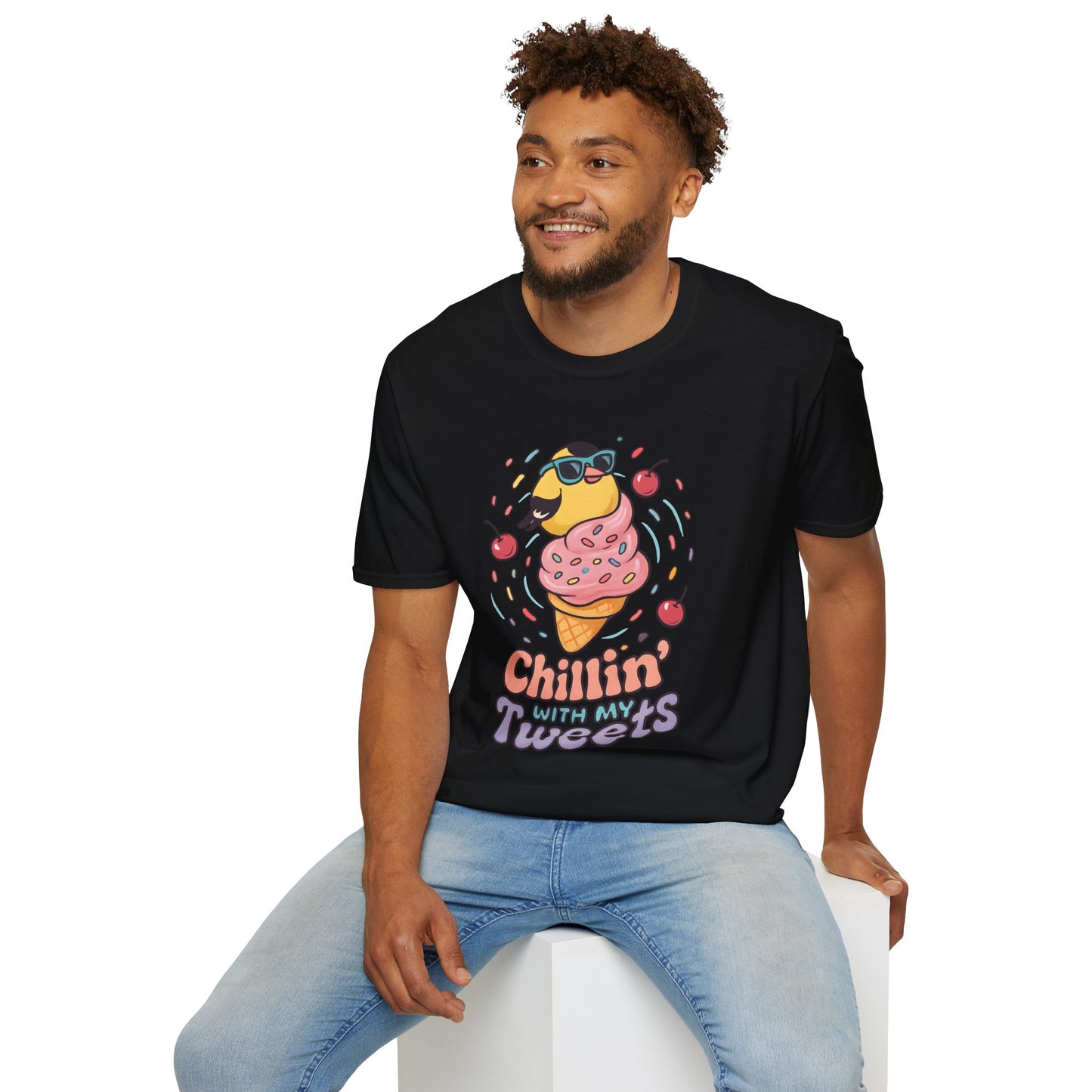 American Goldfinch Chillin’ Kawaii T-Shirt