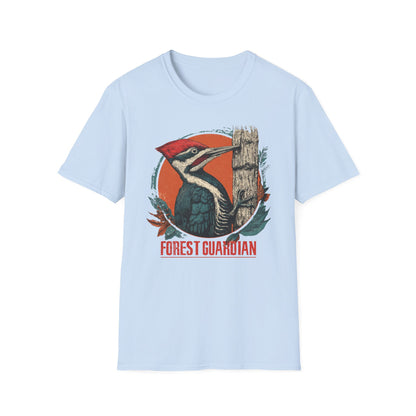 Forest Guardian Woodpecker Retro T-Shirt