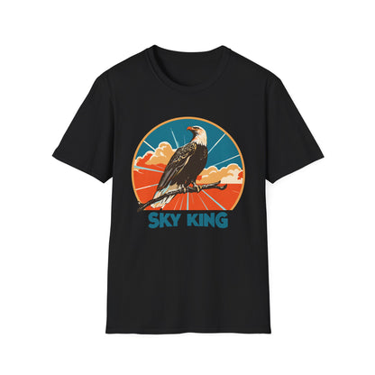 Bald Eagle Sky King Retro T-Shirt